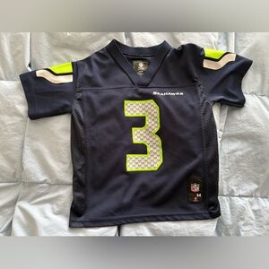 NFL Kids Navy & Neon Green Seahawks Jersey #3